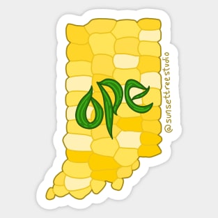 Ope Corn Indiana Sticker